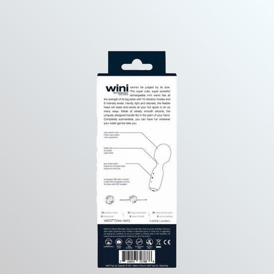 VeDO WINI Mini Vibrator Wand - Black