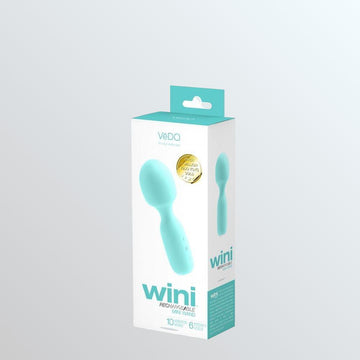 Mini Wand Vibrator VeDO WINI Turquoise Rechargeable Condomania.com Mini Wand Vibrator VeDO WINI Turquoise Rechargeable Condomania.com