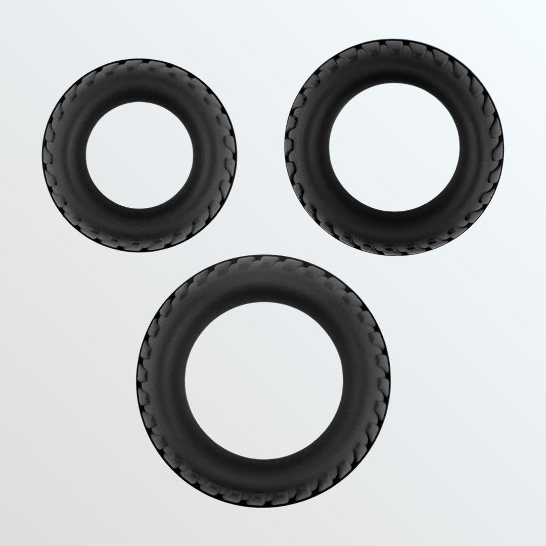 Velv'Or Rooster Floki Silicone Cock Rings (3 Sizes)