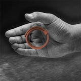Velv'Or Rooster Jason Adjustable Hard Silicone Cock Ring - Brown