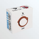 Velv'Or Rooster Jason Adjustable Hard Silicone Cock Ring - Brown
