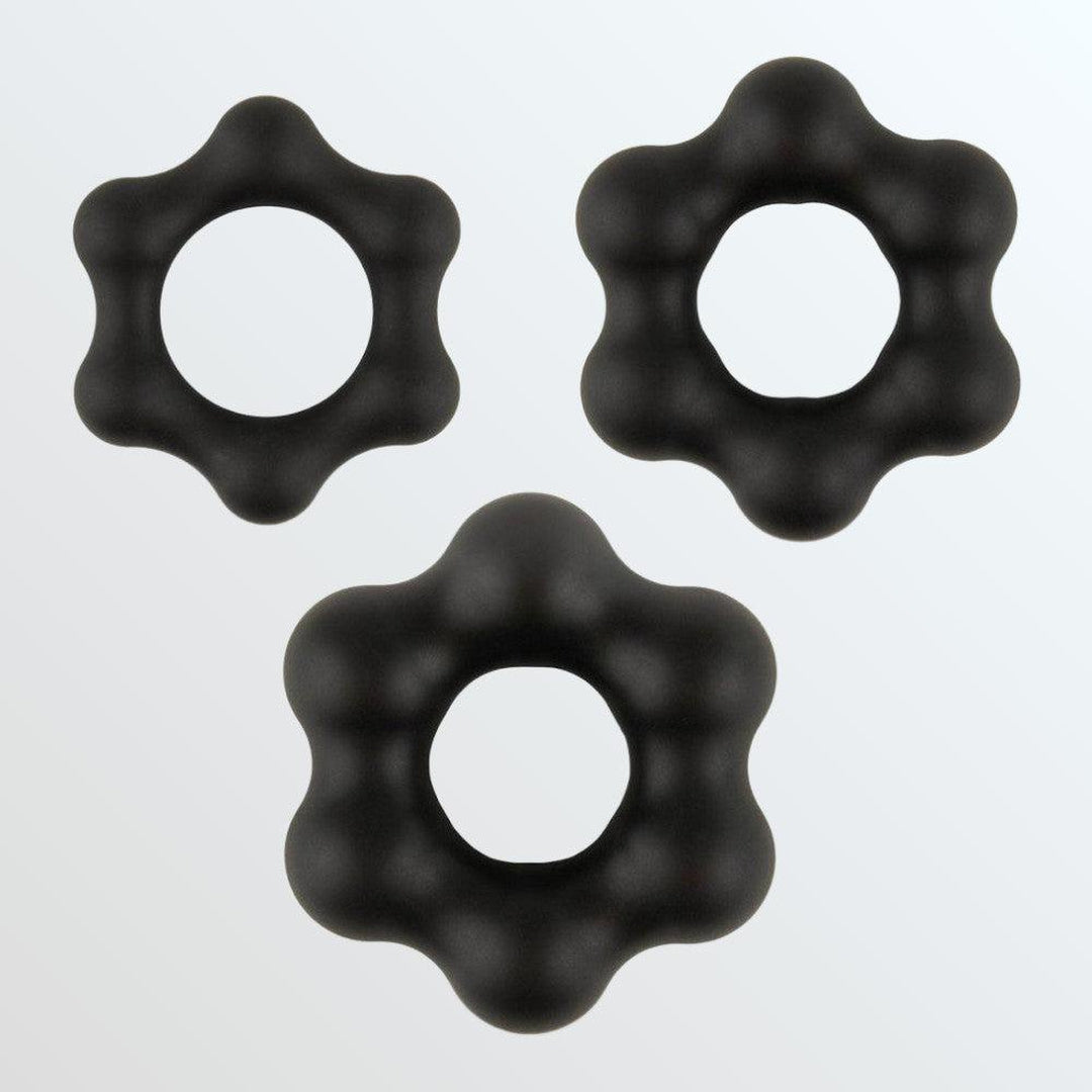 Velv'Or Rooster Milo Set of 3 Soft Silicone Cock Rings